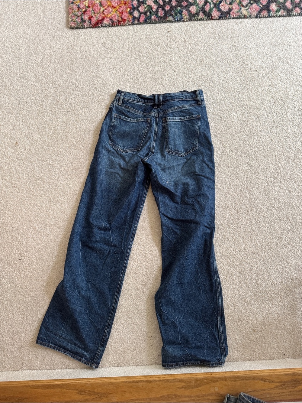Express Wide Leg High Rise Stretch with Tab Detail - Picture 3 of 3